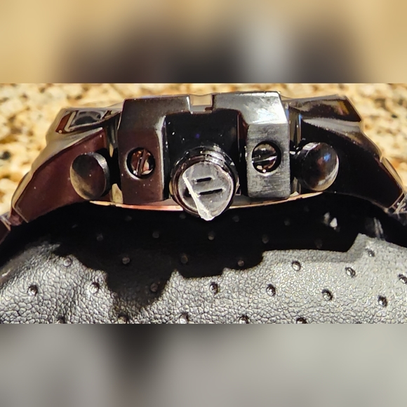 DIESEL MEN'S MEGA CHIEFCHRONOGRAPH BLACK STAINLESSSTEEL WATCH - Picture 3 of 7